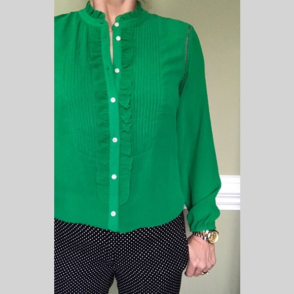 J Crew cafe Capri pants in tiny dots - Picture 5 of 6